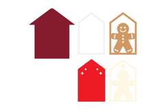 Christmas Layered Paper Cut SVG - 3D Holiday Papercraft Product Image 2