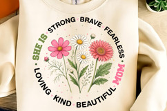 Mother's Day PNG, She is Mom PNG, Boho Mama Floral PNG, Mama Product Image 2