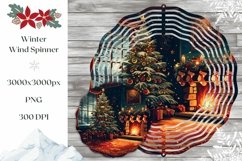 Christmas Tree Wind Spinner, Fireplace Wind Spinner Design Product Image 1