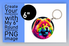 Trendy Circle PNG Car Coaster Design , Dog Product Image 1