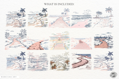 Summer Beach Path Clipart Product Image 4