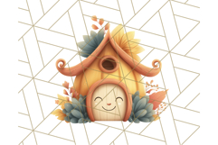 Autumn Treehouse &amp; Woodland Cabin PNG Clipart Product Image 5