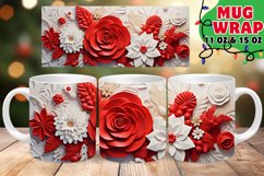 Snowy Glow Christmas Mug Sublimation, 11oz &amp; 15oz Product Image 1