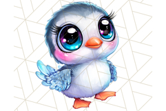 Arctic Animals Kawaii Clipart PNG, Cute Polar Creatures Art Product Image 5
