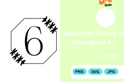 Bohemian Bloom Monogram Product Image 1