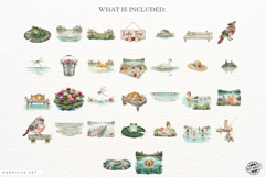 Summer Lake &amp; Nature Clipart Product Image 5