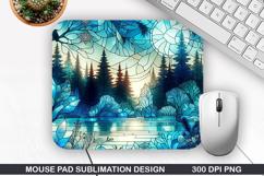 Christmas Tree Mouse Pad Sublimation,Christmas Mouse Pad PNG Product Image 1