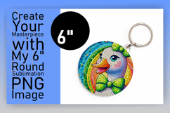 Creative Round Design for Keychains , Goose Product Image 1