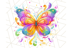Colorful Butterfly Clipart PNG Clipart, Rainbow Butterfly Product Image 5