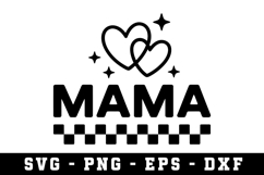 Mama Heart Design Svg |Mother Day SVG Cut file Product Image 1