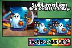 Vibrant colors 11oz 15oz sublimation wrap, Ghost Product Image 1