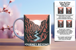 Elegant 15oz Mug Wrap Png Artwork , Adventure Product Image 1