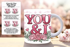 Dynamic 15oz Mug Wrap Png Artwork , Valentines Product Image 1