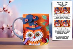 Spooky Autumn 3D Halloween Mug Wrap for Sublimation Product Image 1