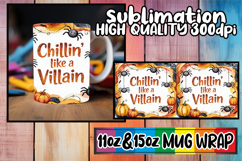 Playful dreams sublimation mug wrap, Halloween Product Image 1