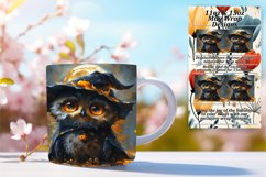 Spring Owl Mug Wrap 11oz 15oz Design Product Image 1