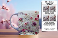 Elegant Embroidered Flower Mug Design - Spring Edition Product Image 1