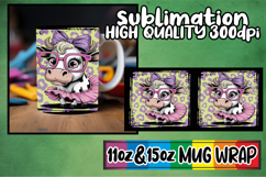 Happy dreams 11oz 15oz sublimation wrap, Cute Cow Product Image 1
