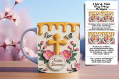 Bold 15oz Mug Wrap Png Design , Christian Product Image 1