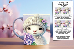 Warm 11oz Mug Wrap Png Template , Cute Animals Product Image 1