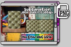 Contemporary 3D Quilted Pattern Mug Design Product Image 1