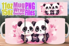Watercolor Wildlife on Valentines Mug Wrap Product Image 1