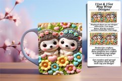 Happy 15oz Mug Wrap Png Template , Sweet Animals Product Image 1