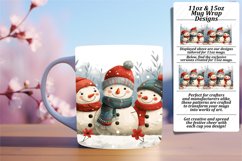 Gingerbread Man Pattern Wrap 11oz/15oz Holiday Design Product Image 1