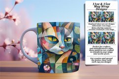 Cat Art Sublimated on Mugs - Spring Product Image 1