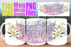 Bright smiles sublimation mug wrap, Quote Product Image 1