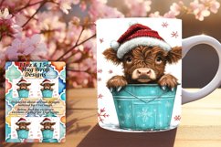 Vibrant 15oz Mug Wrap Png Template , Christmas Product Image 1