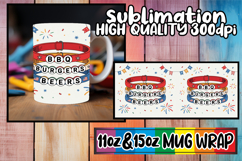 Sweet nostalgia 11oz 15oz sublimation wrap, Patriotic Product Image 1