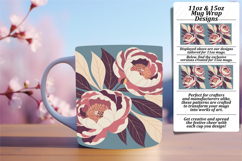 DYNAMIC 11oz Mug Wrap PNG Artwork , Flowers Product Image 1