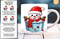 Bucket of Christmas Joy: Watercolor Mug Fun Product Image 1