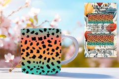 Leopard Print Glittery Mug Wrap 11oz/15oz Patterns Product Image 1