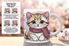 Sublime 11oz Mug Wrap Png Artwork , Valenines Animals Product Image 1