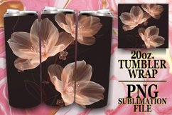 Fresh Floral Sublimation Tumbler Wrap 20oz Enchantment Product Image 1