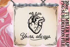 SUNSHINE JOY 20oz TUMBLER WRAP, Heart Quote Product Image 1
