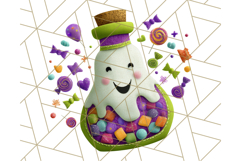 Colorful Halloween Clipart PNG, Cute Kids &amp; Candy Clip Art Product Image 5