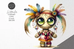 Halloween clipart, Voodoo doll clipart, Autumn clipart Product Image 1