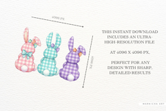 Cute Easter Bunnies Png Sublimation Product Image 8