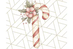 Vintage Christmas Ornaments and Presents PNG Holiday Clipart Product Image 5