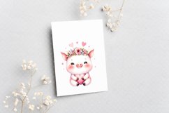 Animals Valentine’s Day Clipart|Clipart sublimation Designs Product Image 7