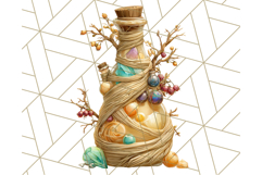 Woodland Potion Clipart Forest Apothecary Elements PNG Product Image 5