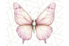 Pastel Fairies and Butterflies PNG, Spring Fantasy Clipart Product Image 5