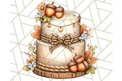 Fall Cake Clipart PNG, Autumn Cakes With Pumpkins Product Image 5