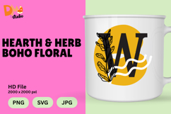 Hearth &amp; Herb Boho Floral Monogram Product Image 1