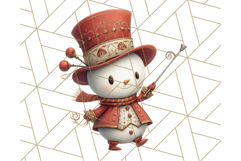 Snowman Family Clipart PNG Winter Holiday Art Product Image 5