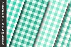 Arctic Seafoam Gingham Digital Papers 20 Variations Product Image 5