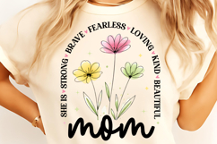 Mother's Day PNG, She is Mom PNG, Boho Mama Floral PNG, Mama Product Image 6